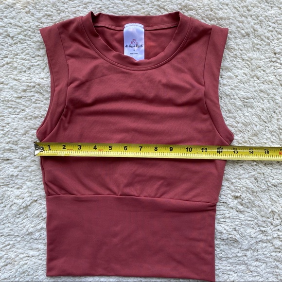 AS ROSE RICH Workout Top. ( Color : Rust) - Picture 6 of 12
